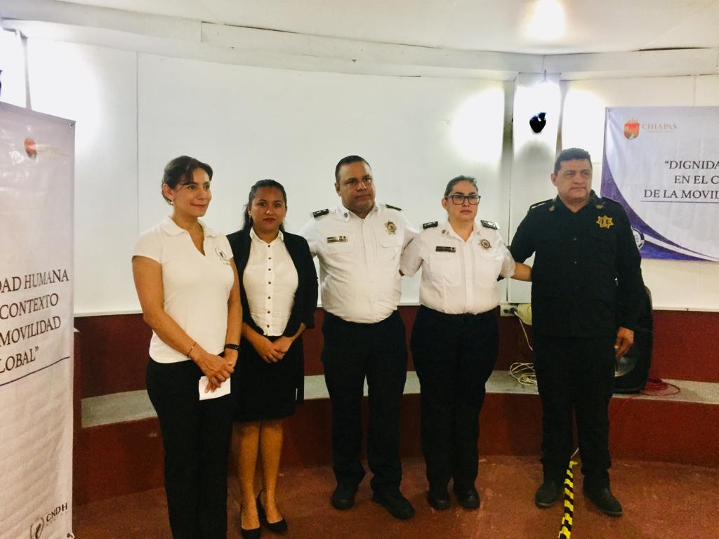 CNDH capacita a policías estatales y municipales de Chiapas