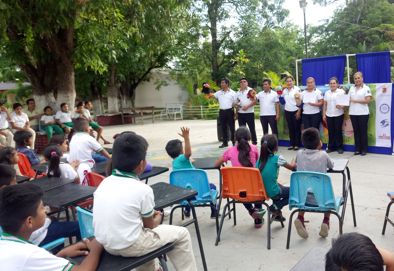 Lleva SSyPC programas preventivos a escuelas del nivel básico de Villaflores