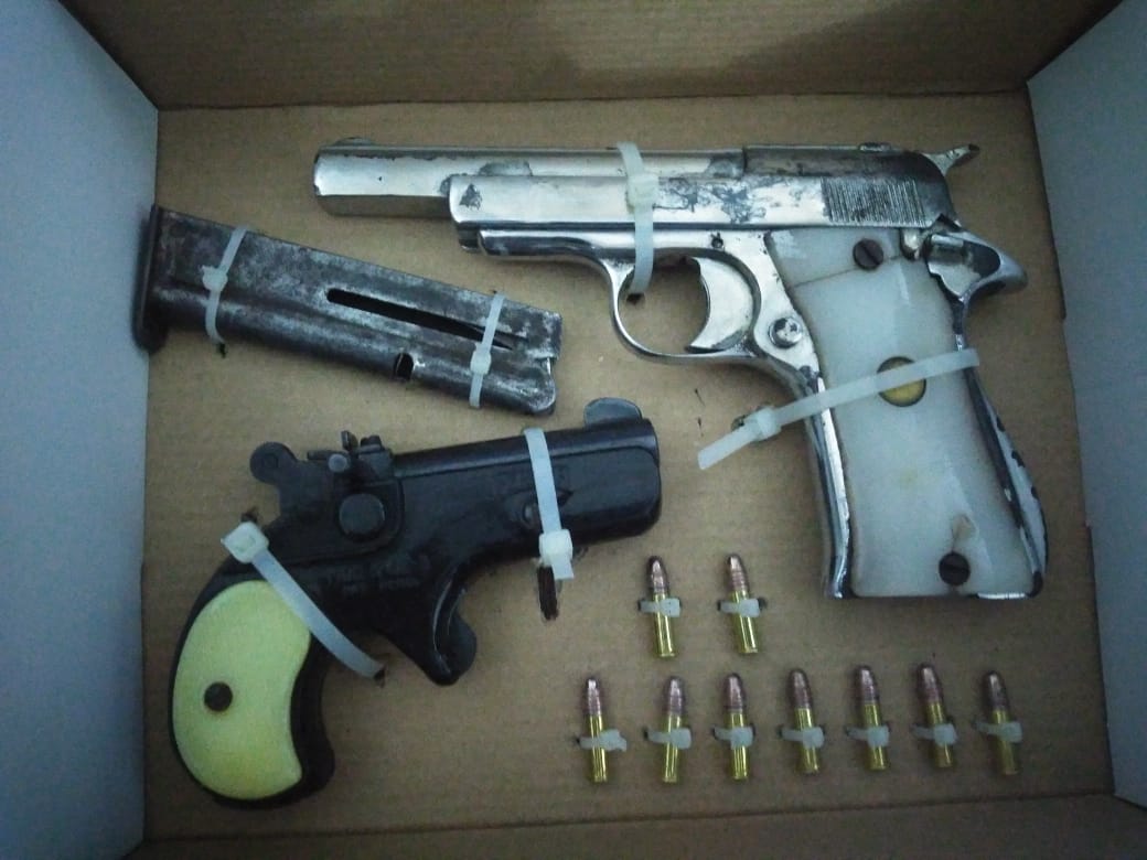 SSyPC detiene a tres personas en posesión de arma de fuego en Huehuetán