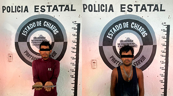 Detiene SSyPC a dos implicados en delito de robo de vehículo en Cintalapa 
