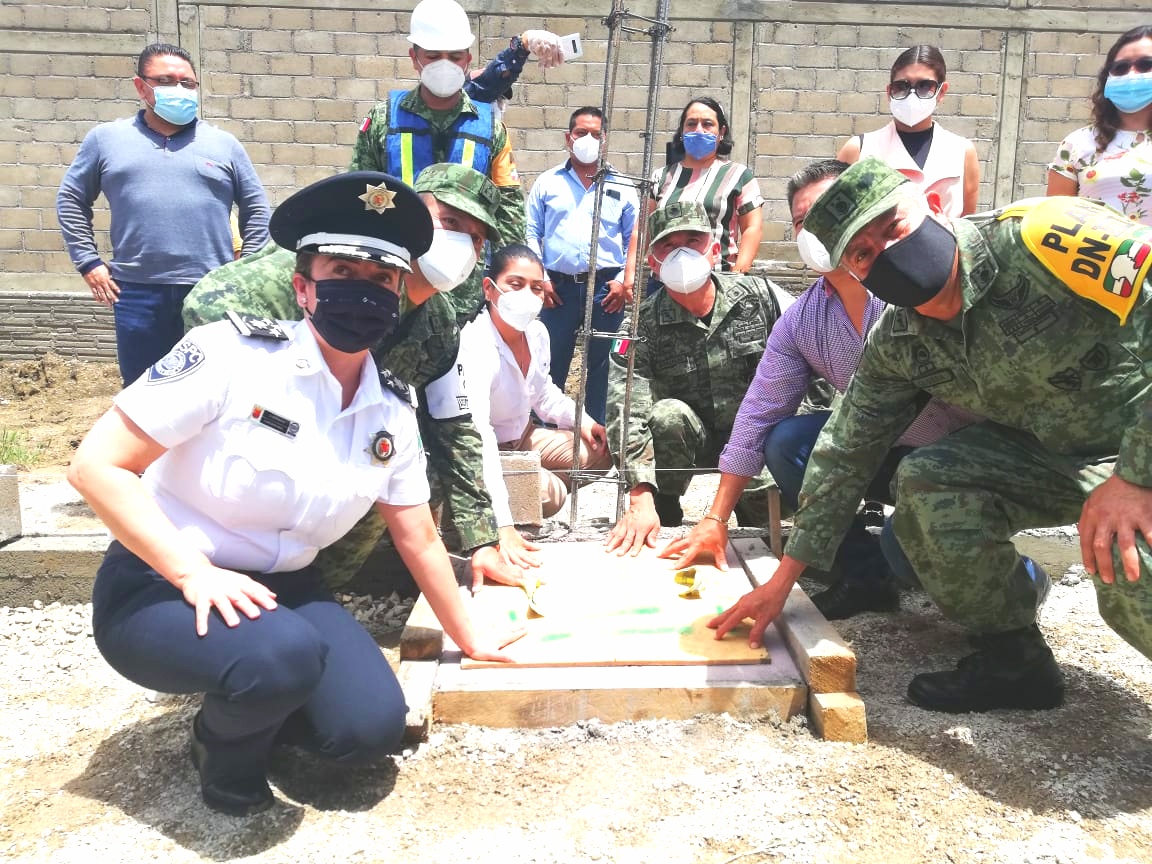 Encabeza titular de SSyPC inicio de construcción del cuartel de la Guardia Nacional en Bochil