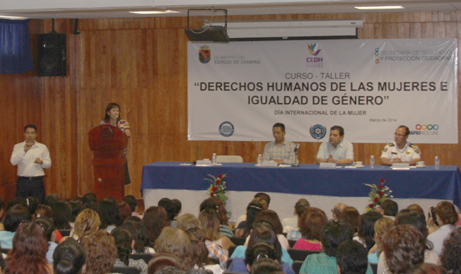 Imparten curso taller “Derechos humanos de las mujeres e igualdad de género” a personal de SSyPC