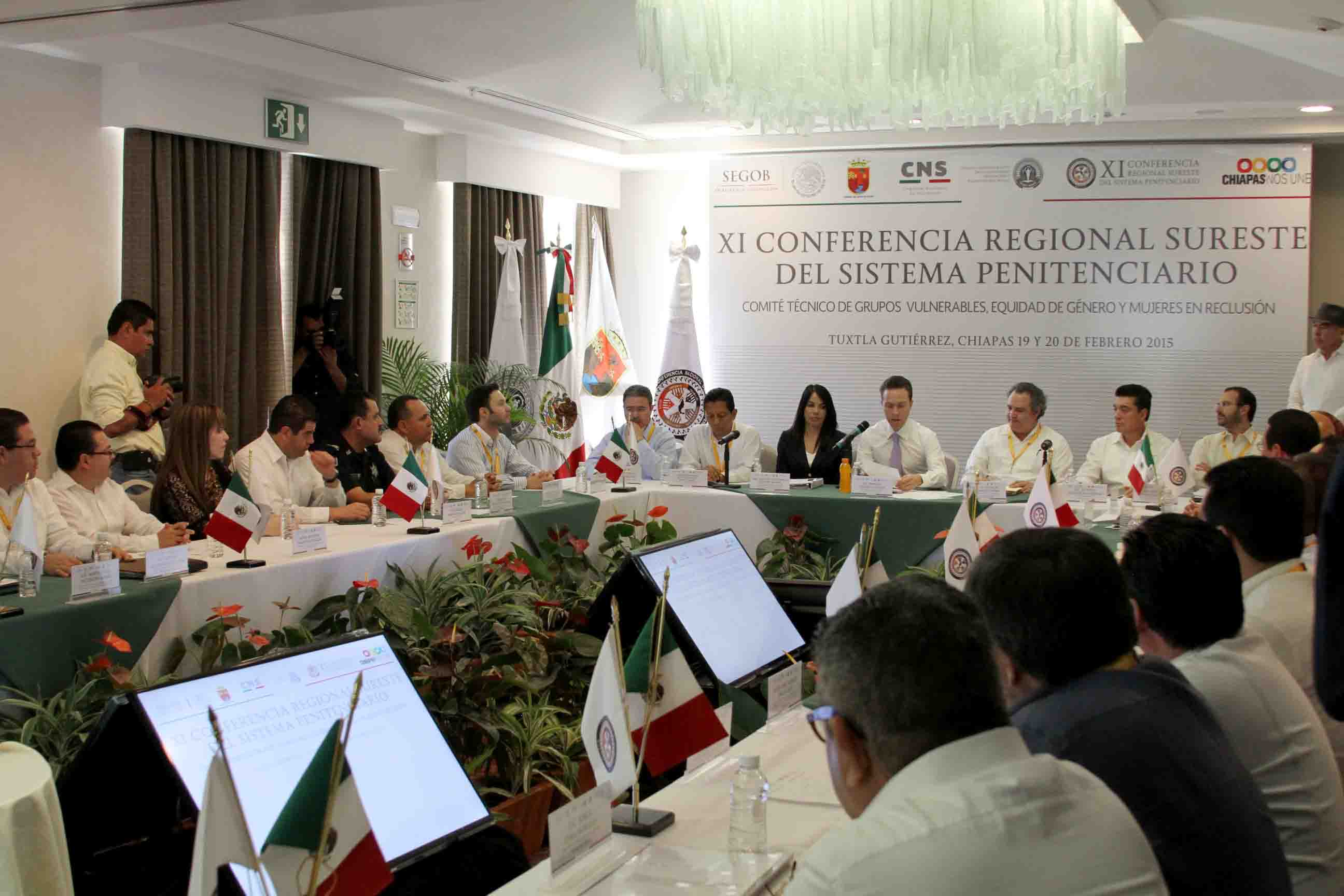 Presenta SSyPC 5 ejes del actual Sistema Penitenciario de Chiapas, ante la XI Conferencia Regional Sureste