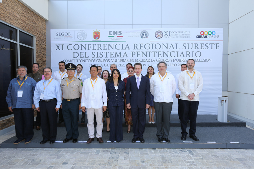 Presenta SSyPC 5 ejes del actual Sistema Penitenciario de Chiapas, ante la XI Conferencia Regional Sureste