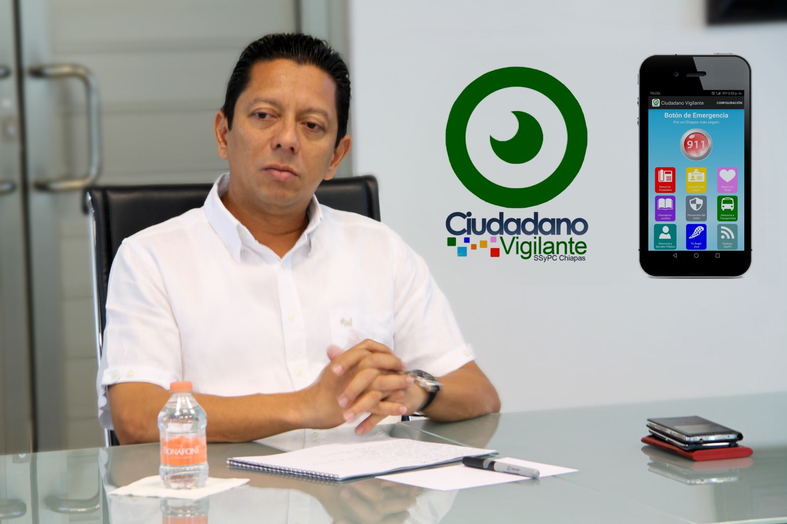 Más de 6 mil usuarios han confiado en el aplicativo para celulares de la SSyPC “Ciudadano Vigilante”: Llaven Abarca