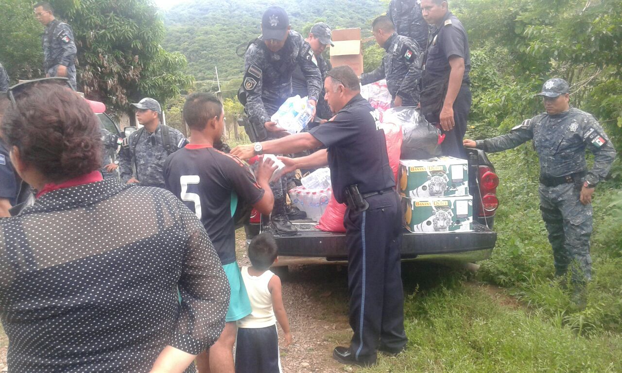 SSyPC coadyuva en la entrega de ayuda a damnificados en Chiapas