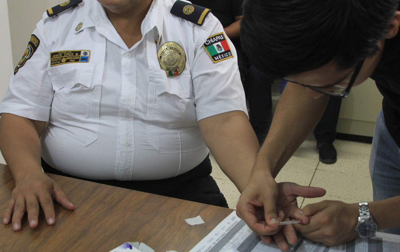 SSyPC realiza campaña de salud prostática en el Instituto de Formación Policial
